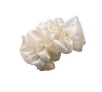 Banana Hair Clip 2pcs Ruffled Cloud Bubble Dot Floral Banana Hair Clip,Enhances Volume,Ponytail Accessories