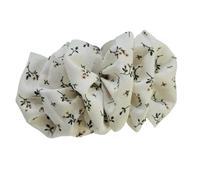 Banana Hair Clip 2pcs Ruffled Cloud Bubble Dot Floral Banana Hair Clip,Enhances Volume,Ponytail Accessories