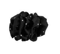 Banana Hair Clip 2pcs Ruffled Cloud Bubble Dot Floral Banana Hair Clip,Enhances Volume,Ponytail Accessories