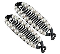 Banana Hair Clip - 6.1in Ponytail Holder | Acrylic Sturdy Grip - Effortless Elegant Styling Tool - Comfortable, non-slip barrette for creating elegant hairstyles; won't deform or break, ideal for all