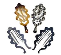 Banana Hair Clips Women, Interlocking Non-Slip 4 Pieces | Ponytail Clip, for Work, Students, Busy Moms, Daily Use, School, Outdoor Sports, Travel