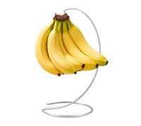 Banana Hanger, Banana Holder, Stainless Steel Silver Stand Rack Hook Modern Metal, Keeps Fruit Fresh For Kitchen Counter