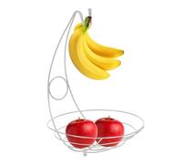 Banana Hanger - Iron 39 x 27 x 7 cm | Fruit Bowl | Worktop | Space-Saving Kitchen Stand for Storing Bananas, Fruits, Snacks and for Daily Presentation on the Counter