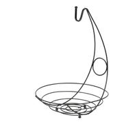 Banana Hanger - Iron 39 x 27 x 7 cm | Fruit Bowl | Worktop | Space-Saving Kitchen Stand for Storing Bananas, Fruits, Snacks and for Daily Presentation on the Counter