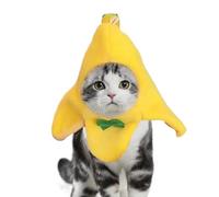Banana Hat - Banana Hat For Dogs, Adorable Pet Headwear Hood Cat Caps | Skin-friendly Plush Material Costume Accessories, Funny Halloween Apparel For Small Dogs, Puppy, Cats(3.94x3.94 Inches)