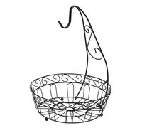 Banana Holder - Fruit Bowl | Fruit Bowl with Banana Hanger | Fruit Basket with Banana Hook | Iron Countertop Fruit Basket | Detachable Storage Basket for Hotel, Market, Hostel, Restaurant, Home