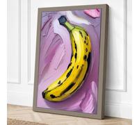 Banana in Progress Canvas Wall Art Print 18x12 Inch