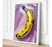 Banana in Progress Canvas Wall Art Print 24x16 Inch