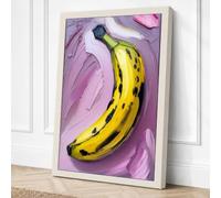 Banana in Progress Canvas Wall Art Print 24x16 Inch