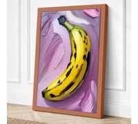 Banana in Progress Canvas Wall Art Print 30x20 Inch