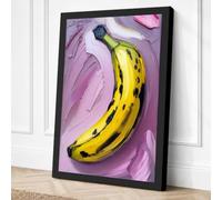 Banana in Progress Canvas Wall Art Print 36x24 Inch