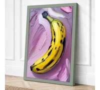 Banana in Progress Canvas Wall Art Print 36x24 Inch