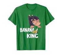Banana King Banana Monkey Funny Fruit Monkey T-Shirt, Men, Kelly Green, 3X-Large