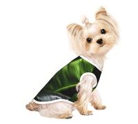 Banana Leaf Black1 Print Dog Shirt Summer Pet T-Shirts Stretchy Cats Dogs Tee Shirt Sleeveless Tank Top Dog Vest