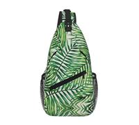 Banana Leaf Green Crossbody Sling Bag Crossbody Shoulder Chest Bag Shoulder Strap Waist Fanny Pack Men Women