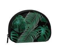 Banana Leaf Green Portable Mini Change Storage Bag, Stylish and Compact Coin Purse, Suitable for Daily Carrying