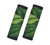 Banana Leaf Green Print Car Handle Protectors Luggage Handle Wrap Grips 2 Packs Travel Non Slip Soft Grip