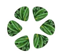Banana Leaf Green print Guitar Picks 12PCS Mixed Gauges(0.46/0.71/0.96mm) with Case, for Guitar/Ukulele