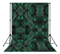 Banana Leaf Green Print Large 5Ã-7ft Seamless Polyester Fabric Photo Backdrop Curtain for Portrait Photoshoot Party Video