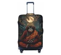 Banana Leaf Meditating Gorilla Travel Luggage Covers - Elasticity Suitcase Covers Protector for Luggage 18-32 Inch