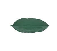 Banana Leaf Serving Dish 39 x 16 cm Dark Green Porcelain