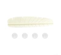Banana Leaf-Shaped Kitchen Sink Splash Guard 49 X 6 X 11 Cm Silicone Splash Protector for Home Sinks - Non-Slip Suction Cup Design 3 Colors (Yellow/Green/White)(White)