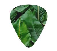 Banana Leaves Exceptional Guitar Pick – Single-Side Full-Print, Abs Material Plectrum – Diverse Thickness For Varied Music Experience – Ideal For Guitars And Ukuleles,Guitar Pick,