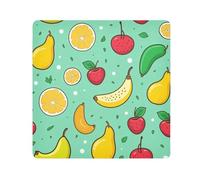 Banana Lemon Slices Camera Wrap Cloth, Squares Magic Self-Adhesive Cloth for Lens Camera Anti-Scratch Lens Protector Makeup Wrap Cloth Bag 21.7" x 21.7"