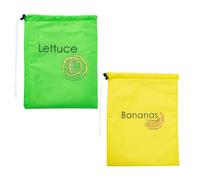 Banana & Lettuce Bag, Banana Reusable Storage Bag, Fridge Fruit Bag, Fruit And Vegetable Storage Magic Bag, Yellow Green Bags For Fruit Vegetable, Washable Storage Bag