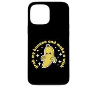 Banana Lover Cute Kawaii Funny Grab my Banana Make a Wish Case for iPhone 13 Pro Max