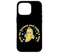 Banana Lover Cute Kawaii Funny Grab my Banana Make a Wish Case for iPhone 16 Pro