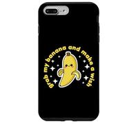Banana Lover Cute Kawaii Funny Grab my Banana Make a Wish Case for iPhone 7 Plus/8 Plus