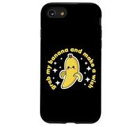 Banana Lover Cute Kawaii Funny Grab my Banana Make a Wish Case for iPhone SE (2020) / 7/8