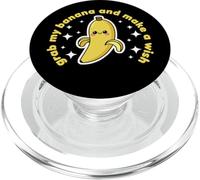 Banana Lover Cute Kawaii Funny Grab my Banana Make a Wish PopSockets PopGrip for MagSafe