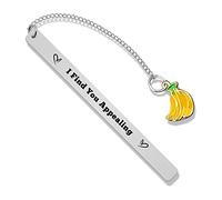 Banana Lover Gifts Book Lovers Gifts Romantic Bookmark for Him Boyfriend Gifts from Girlfriend Couples Gifts Bookmark for Women Men Reader Gifts Christmas Birthday Valentine Graduation Gift