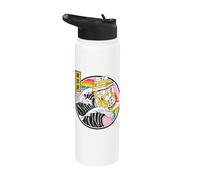 Banana Milk Carton Surfing Great Wave Kawaii Rainbow Anime Stainless Steel Insulated Water Bottle