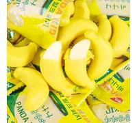 Banana milk gummy candy,durian candy,juice candy,Mango Soft Candy, Assorted Candy,Chinese Candy Fruit Flavor Candy,Hand peeled candy Chewing Candy (Banana sugar,3 bag)