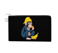Banana Monkey Anima Coin Purse Cute Change Pouch Wallet Clutch Bag with Zip