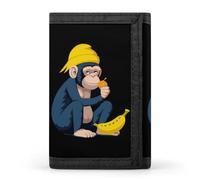 Banana Monkey Anima Trifold Wallet Cute Card Slots Holder Clutch Purse Wallets for Men Women