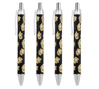 Banana Monkey Cute Ballpoint Pens 0.5mm Black 4 PCS