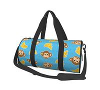 Banana Monkey Travel Duffel Bag Foldable Weekender Duffle Bag Women Men Overnight Sports Gym Bag