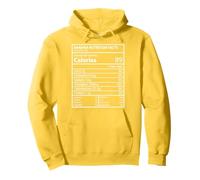 Banana Nutrition Facts Minimal Funny Fruit Label Design Pullover Hoodie