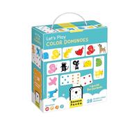 Banana Panda Let's Play Color Dominoes 2+ - Educational Educational Game for Toddlers from 2 Years - Animal Illustrations - Memory - Concentration & Logical Thinking