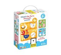Banana Panda Match The Farm Animals Puzzle - for Children from 2 Years - Puzzle 36 Pieces - Animals - Children's Puzzle Toddler