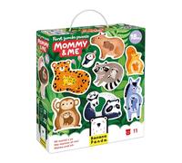 Banana Panda Mommy & Me First Puzzle Set | 11 Two-Piece Animal Puzzles with Cutouts | Educational Toy for Toddlers 18+ Months | Fine Motor Skills & Vocabulary Development | Parent Guide Included