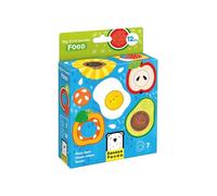 Banana Panda My First Puzzles - Food Matching Set for Toddlers | 7 Big 2-Piece Puzzles with Interchangeable Circles | Educational Toy for 1 Year Olds | Learn Foods, Colours & Motor Skills