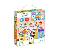 Banana Panda Puzzle Home | 24-Piece Educational Puzzle with 32 Add-On Tiles & Play Guide | for Toddlers & Preschoolers 2+ | Explore Rooms, Learn Words, Boost Observation Skills