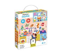 Banana Panda Puzzle Home | 24-Piece Educational Puzzle with 32 Add-On Tiles & Play Guide | for Toddlers & Preschoolers 2+ | Explore Rooms, Learn Words, Boost Observation Skills