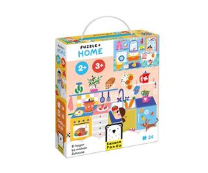 Banana Panda Puzzle Home | 24-Piece Educational Puzzle with 32 Add-On Tiles & Play Guide | for Toddlers & Preschoolers 2+ | Explore Rooms, Learn Words, Boost Observation Skills