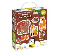 Banana Panda Step by step puzzle forest animals 2+